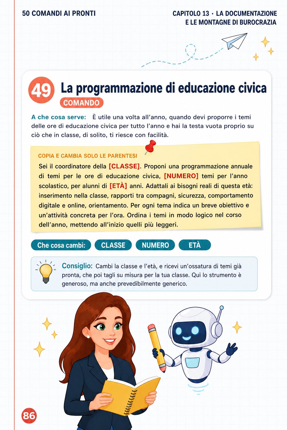50 comandi AI pronti per insegnanti — pagina 5